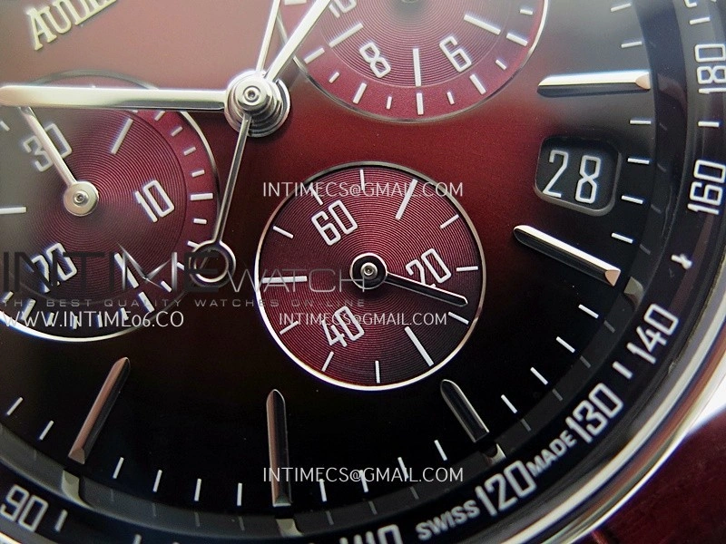 Code 11.59 Chrono 26393 SS APSF 1:1 Best Edition Red Dial On Red Leather Strap Super Clone SA4401